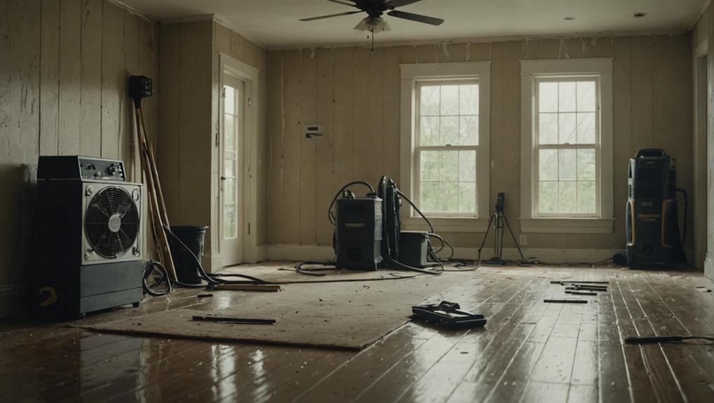 Mold remediation equipment setup